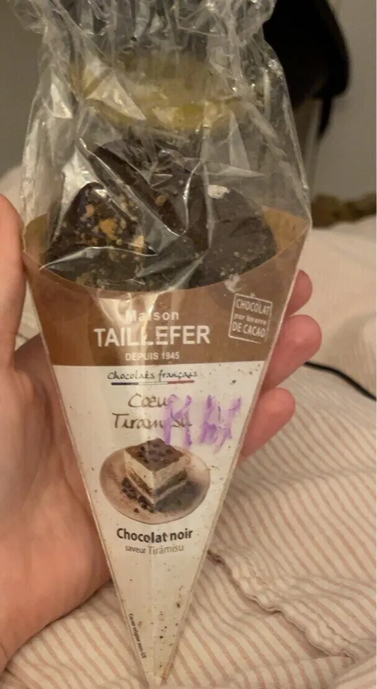 Chocolat noir cœur Tiramisu