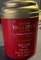 Thé de Noël The noir orange fruits rouges et cannelle