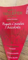 Plaque cassees 3 chocolats