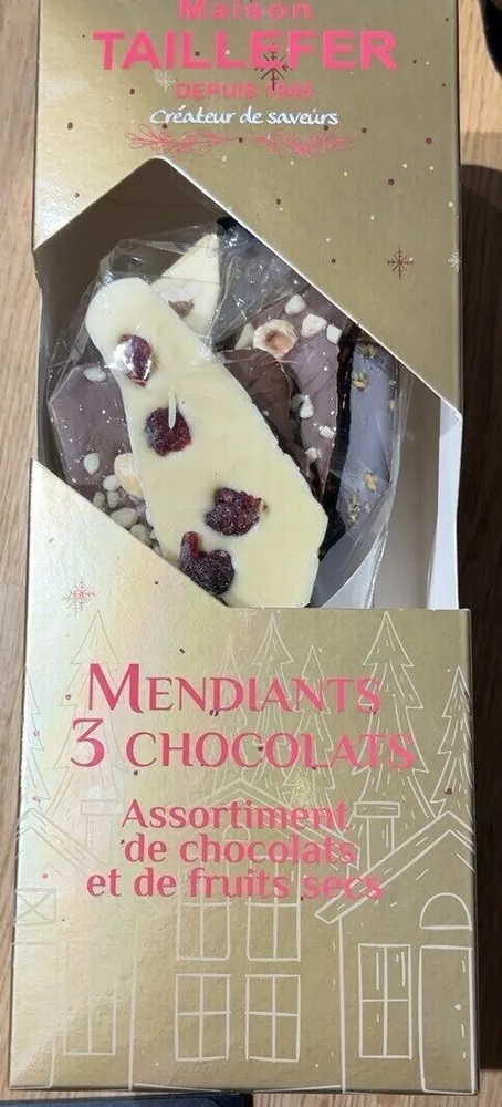 Mendiants 3 chocolats