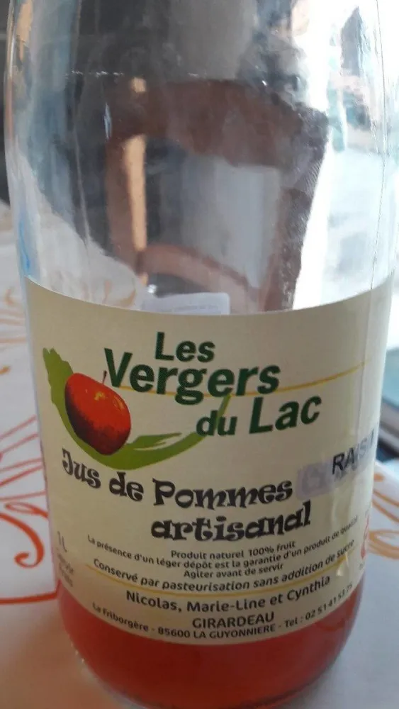 Jus de pomme raisins