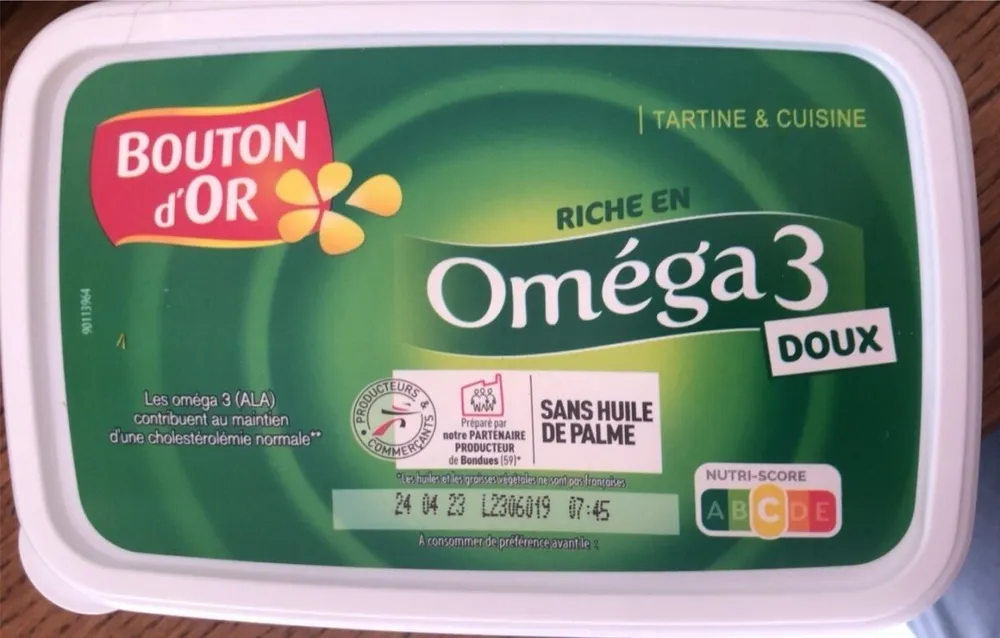 Beurre omega 3 doux