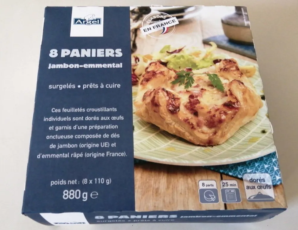 Paniers jambon emmental