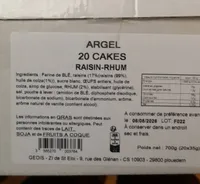 Cakes raisin rhum