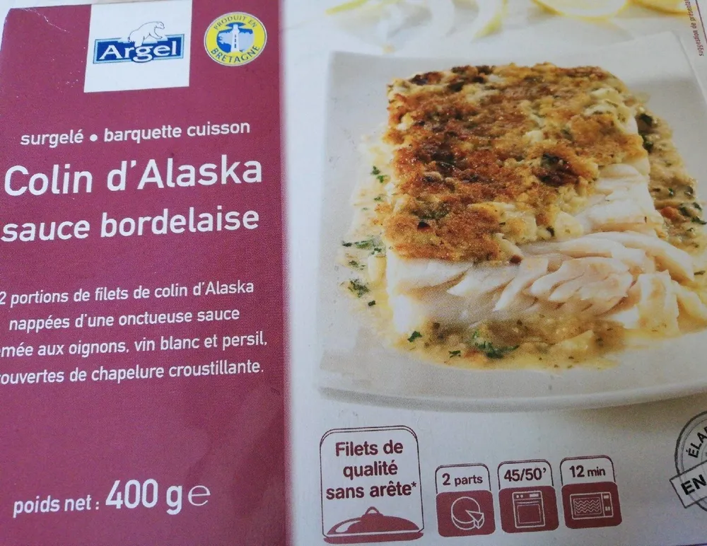 Colin d'Alaska sauce bordelaise