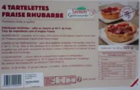 4 Tartelettes fraise rhubarbe