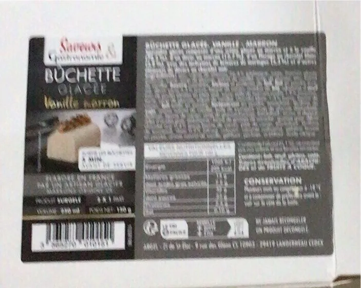 Bûchette glacée