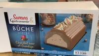 Bûche glacée, chocolat noir et Gianduja