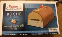 Bûche glacée caramel beurre salé vanille