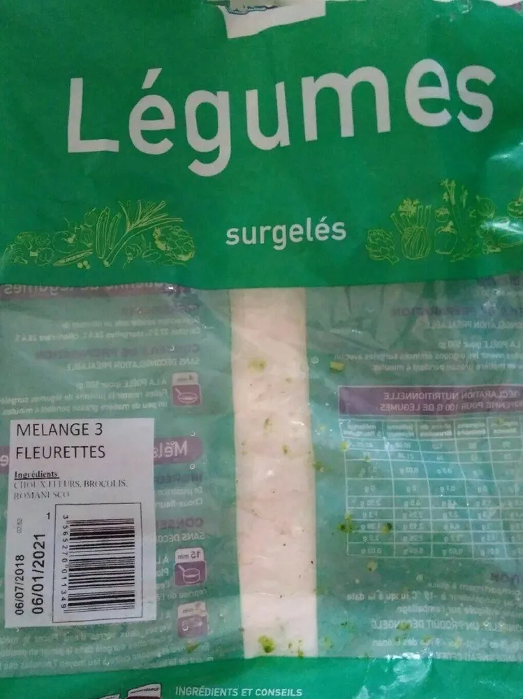 Mélange 3 fleurettes surgelé