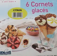 6 cornets glaces