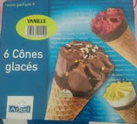 6 Cônes glacés Parfum Vanille
