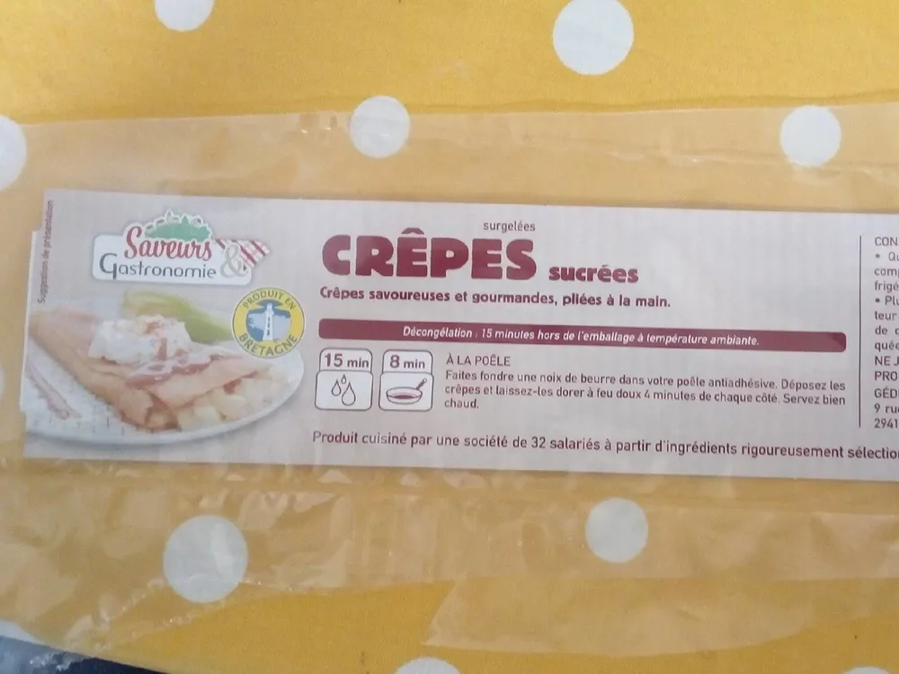 Crêpes bretonnes façon tatin
