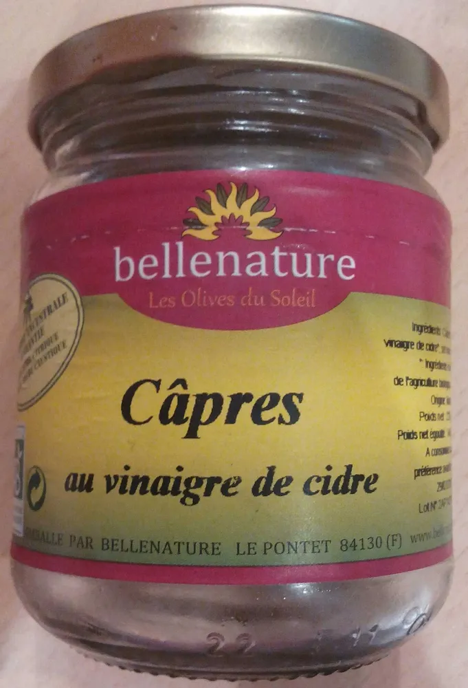 Câpres au vinaigre de cidre