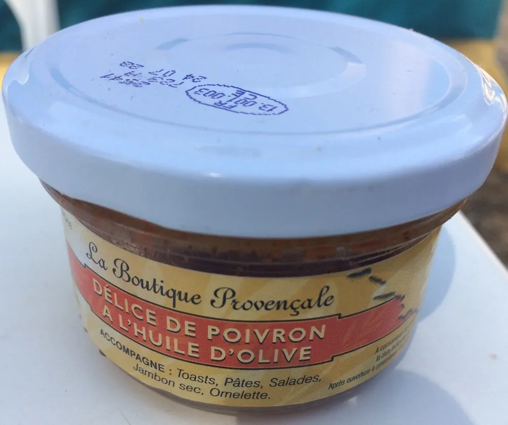 Delice de poivron a l'huile d'olive