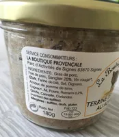 Terrine de Sanglier au Romarin