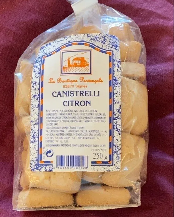 Canistrelli citron