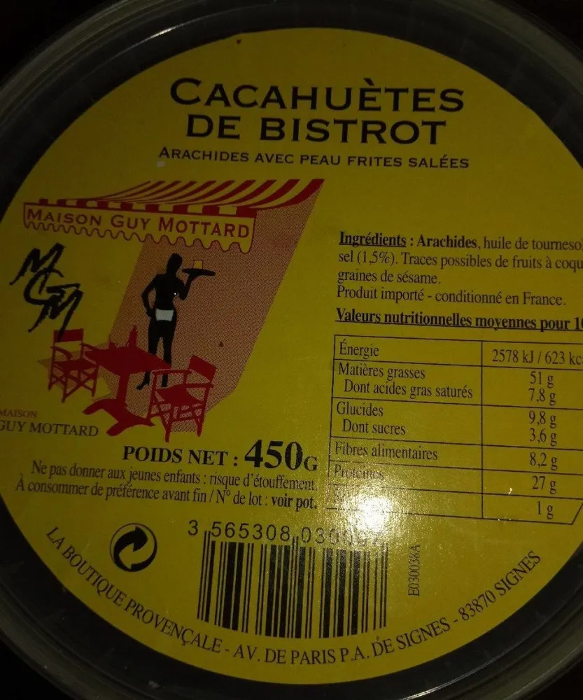 Cacahuètes de bistrot