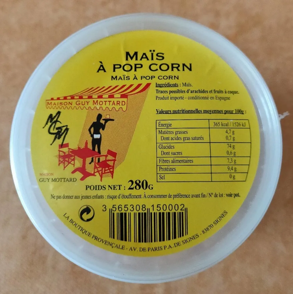 Maïs à pop corn