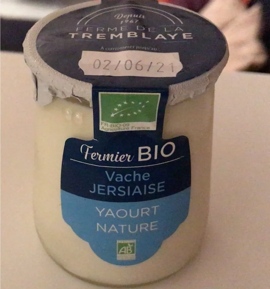 Yaourt nature, Vache Jersiais