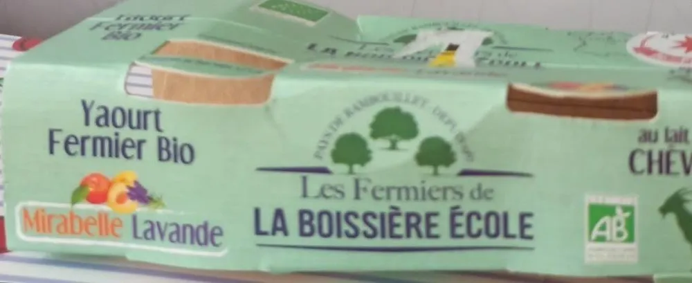 Yaourt chèvre mirabelle lavande