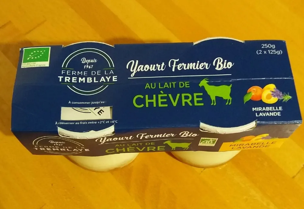 Yaourt fermier bio au lait de chèvre