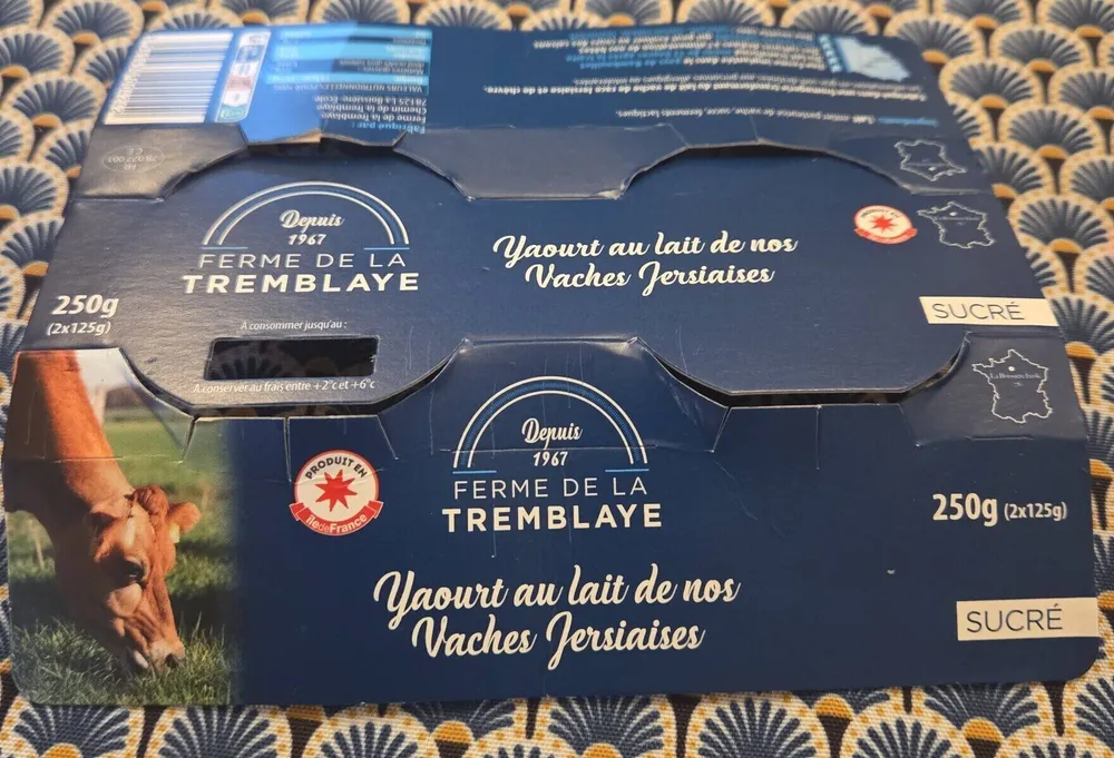 Yaourt au lait de nos vaches jersiaises