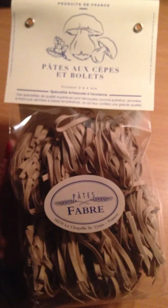 Pâtes aux cèpes et bolets