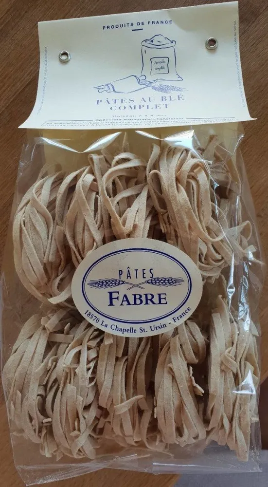 Pâtes Au Blé Complet
