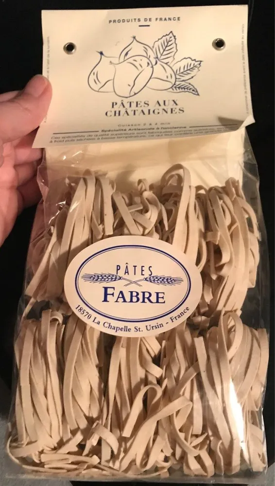 Pâtes aux chataignes