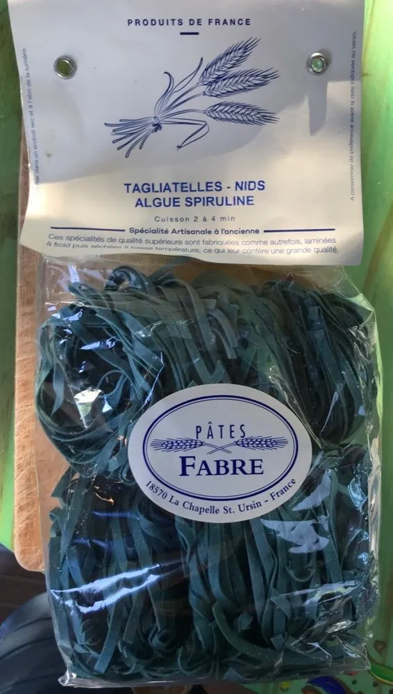 Tagliatelles-nids algue spiruline