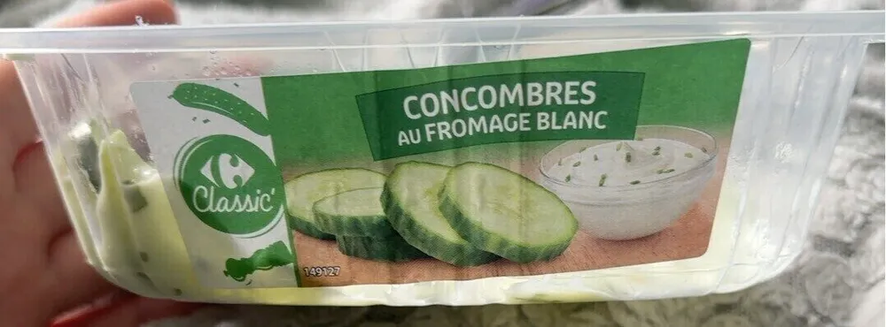 Concombres au fromage blanc