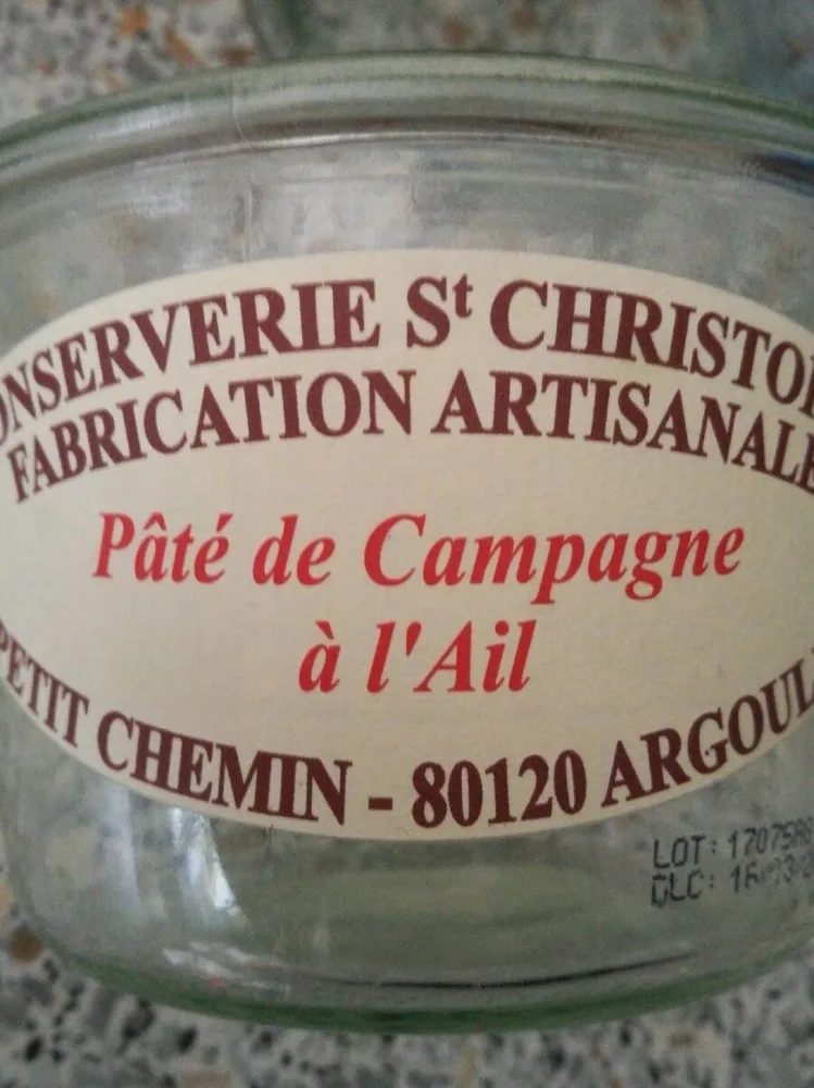 Pate de campagne a l'ail