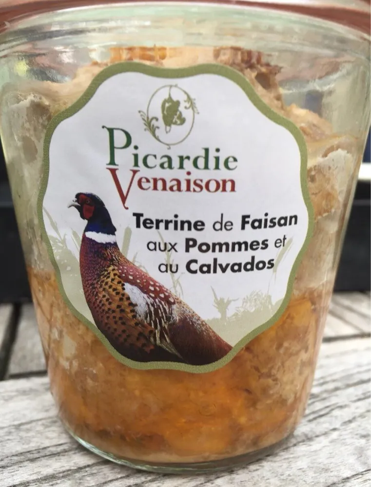 Terrine de faisan aux pommes et au calvados