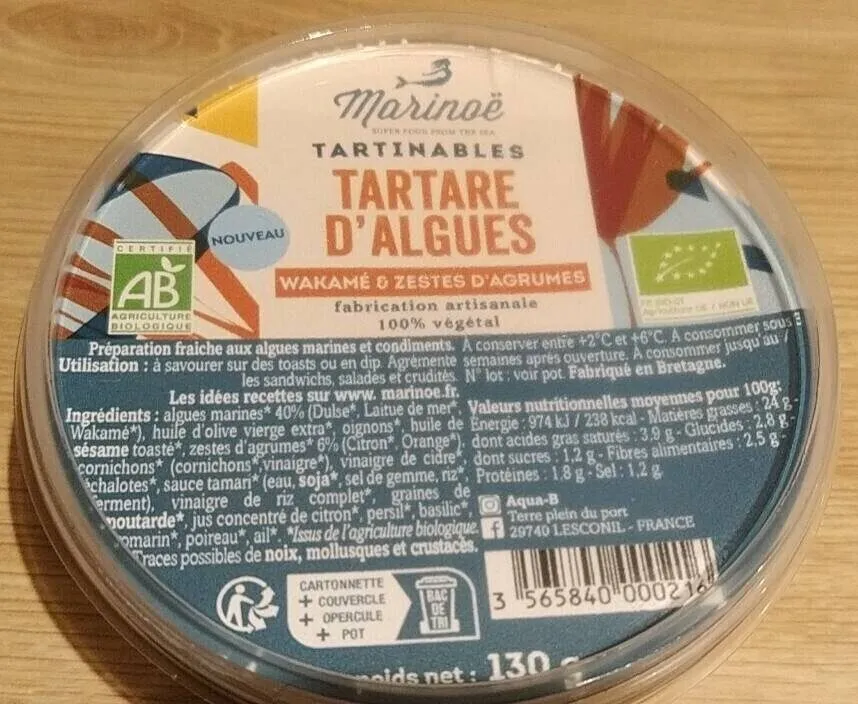 Tartare d' algues
