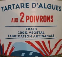 Tartare d'algues aux deux poivrons