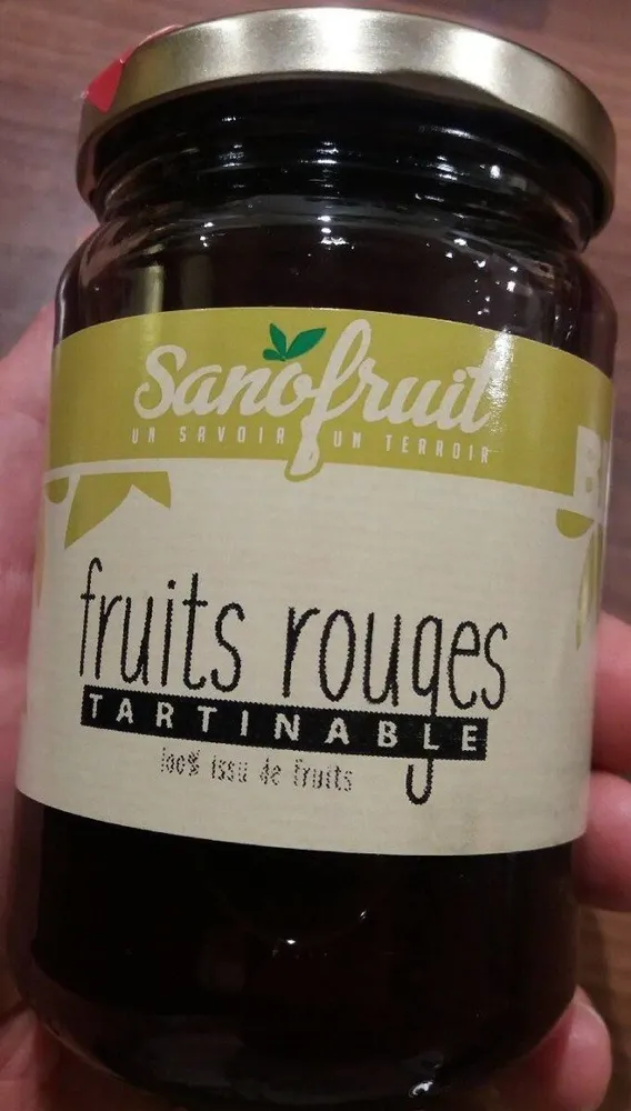 Fruits rouges tartinable 100% issu de fruits