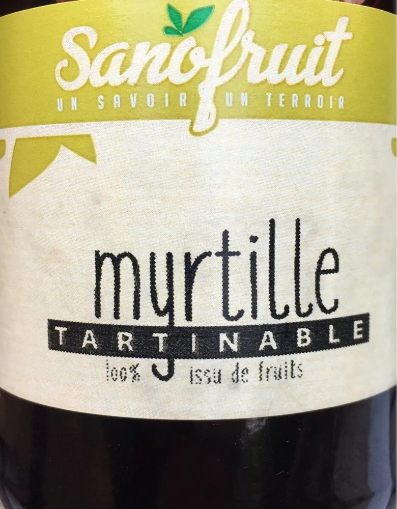 Myrtille tartinable
