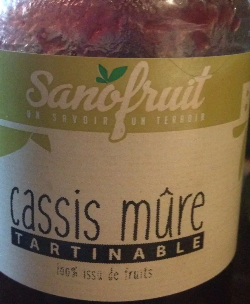Cassis mure tartinable