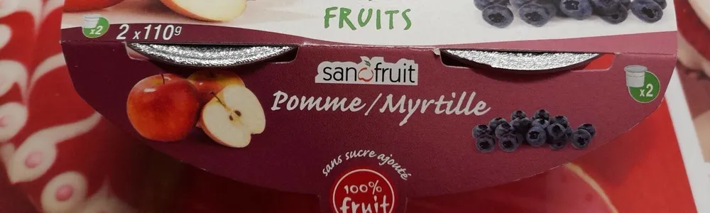 Dessert Pomme - Myrtille