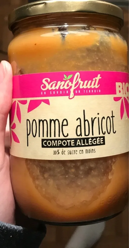 Compote allégée pomme abricot