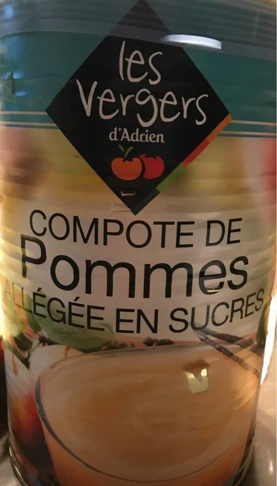 Compote de pomme allégées en sucres