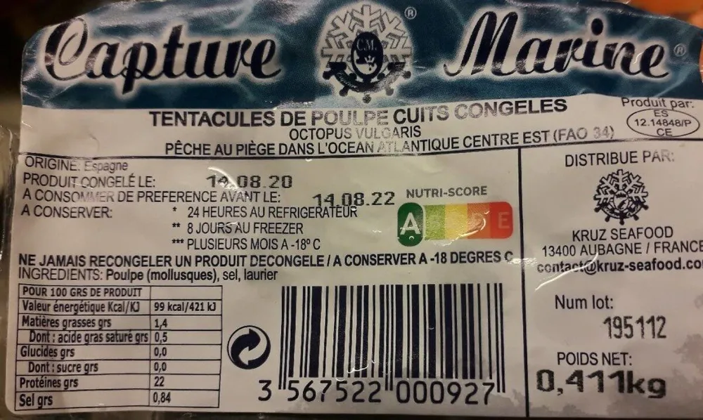 Tentacules de poulpe