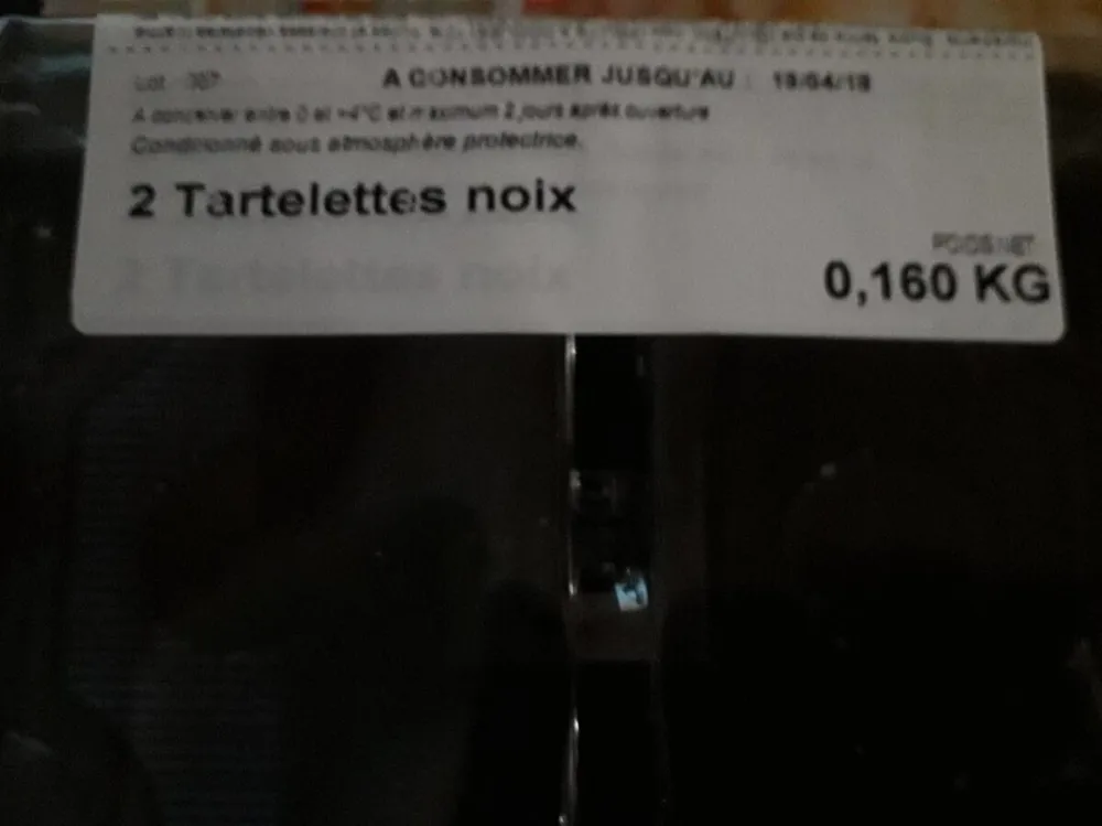 Tartelettes noix