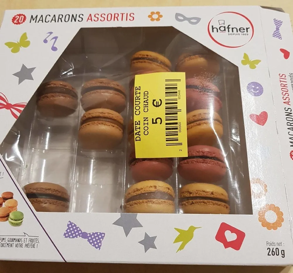 20 macarons assortis