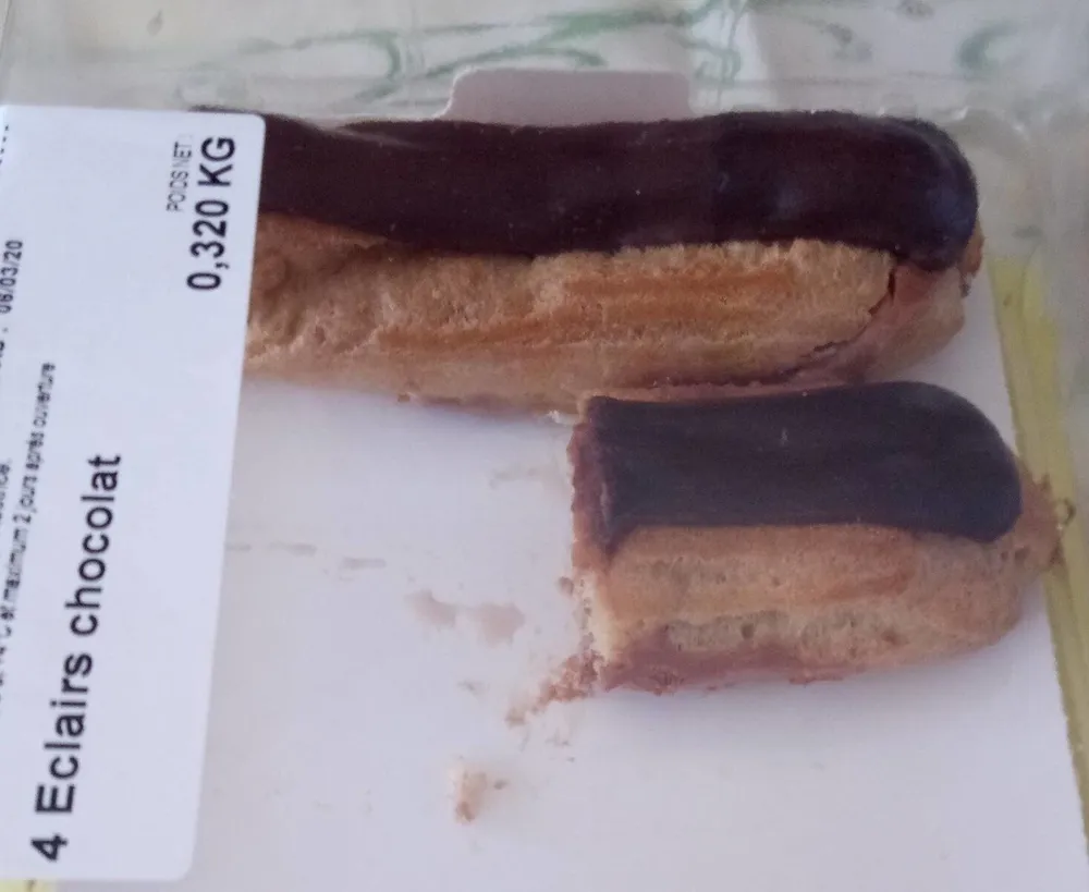 4 éclairs chocolat