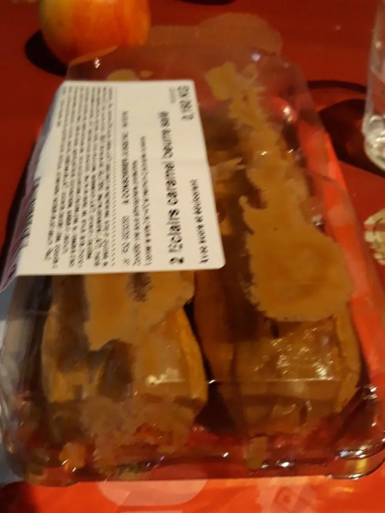 2 éclairs caramel beurre salé