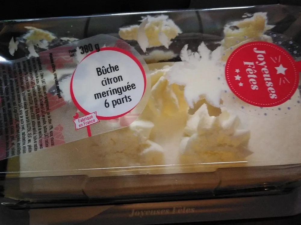 Bûche citron meringuée