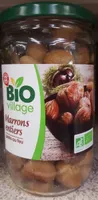 Marrons entiers pelés au feu