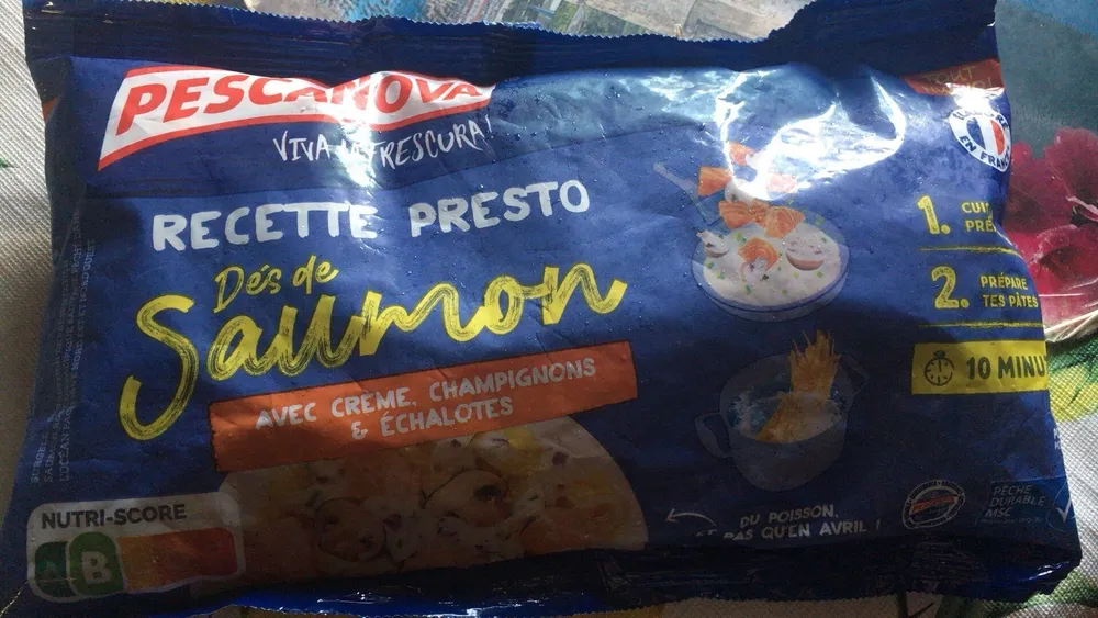 Dés de saumon